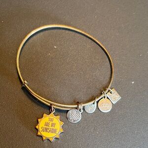 Alex and Ani Silver “You Are My Sunshine” Bracelet with Charms